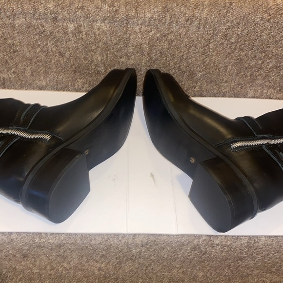 ♣️NWT Steve Madden Black Genuine Leather Harness Moto Boots - Picture 11 of 15